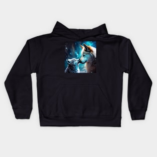 Wolfdog family Kids Hoodie